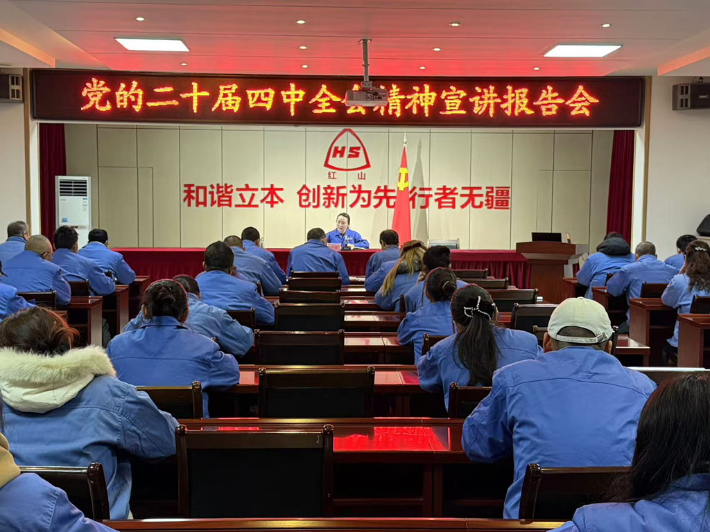 星火数控红山党支部举行深入学习二十届四中全会精神报告会 星火数控红山党支部举行深入学习二十届四中全会精神报告会